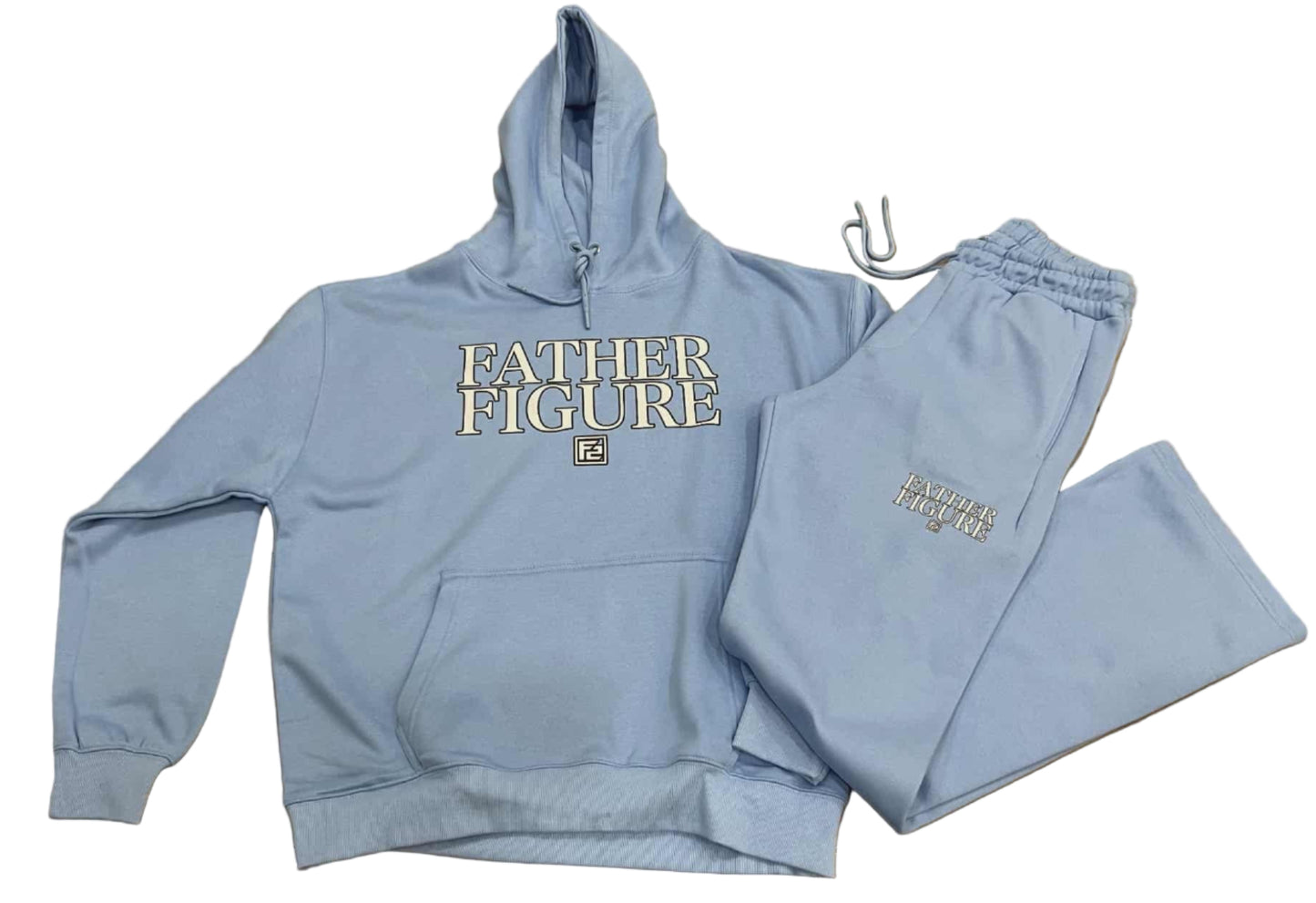 Stacked Jogger Set; Carolina Blue