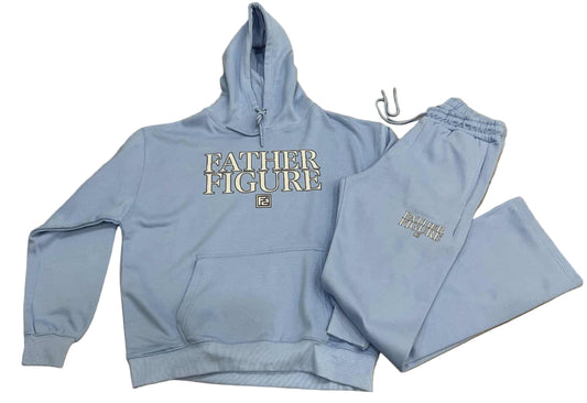 Stacked Jogger Set; Carolina Blue