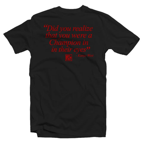 The New F2 “Champion” tee (Blk/Red)